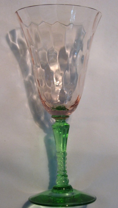 McDonald Glass Bi-Color Goblet