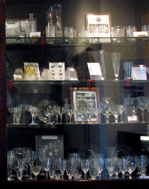 Other Cumberland Glass (2) Display at Allegany County Museum