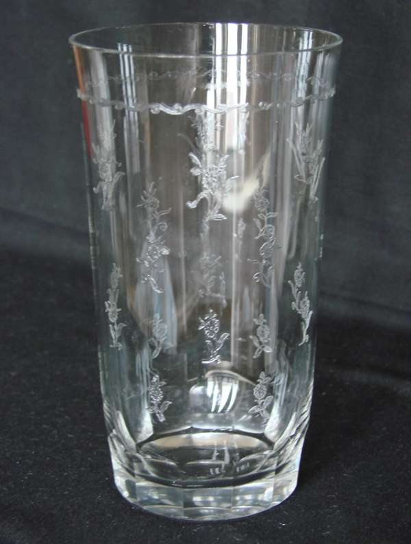 Unknown Tumbler w/ Unknown Floral Needle Etch