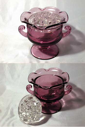 Tiffin #15179 Flower Urn Vase with Frog