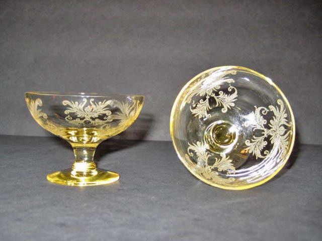 Tiffin Byzantine Footed Nut Dishes