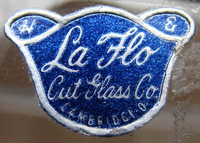 La Flo Cut Glass Label
