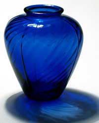 Maryland Glass Corporation Spiral Optic Vase