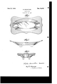 Anchor Manufacturing Footed Bowl Design Patent D 74475-1
