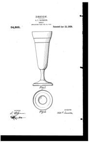 Benedict Goblet Design Patent D 54866-1