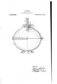 Belmont Light Fixture Patent 1184952-1