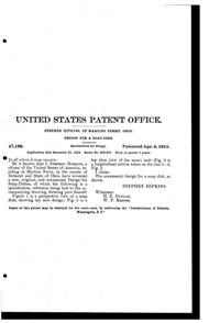 Belmont Soap Dish Design Patent D 47188-2