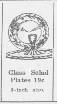 Unknown Salad Plate Advertisement