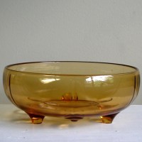 New Martinsville #  37 "Moondrops" or Georgian Concave Footed Bowl