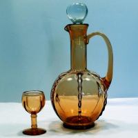 New Martinsville #  42 Radiance Decanter & Cordial