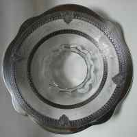 Duncan & Miller #   8 Bowl w/ Lotus #902 Plantagonet Silver Decoration