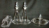 Imperial # 400 Candlewick Condiment Pieces