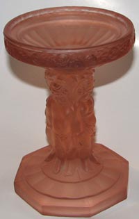 Pink Satin Cherub Centerpiece Pedestal