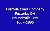 Fostoria Glass Company History