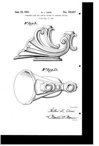 Cambridge #1554 Cornucopia Centerpiece Design Patent D129657-1