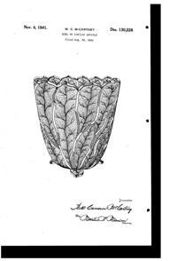 Cambridge Arcadia Bowl Design Patent D130228-1