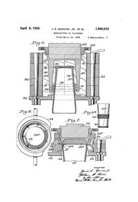 Duncan & Miller #  12 Rocket Vase et al Patent 1996910-3
