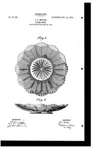 Duncan & Miller Dish Design Patent D 37188-1