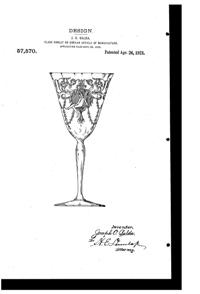 Central # 412 Morgan Etch Design Patent D 57570-1