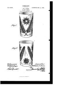 Morgantown # 507 Iroquois Cutting Design Patent D 38346-1