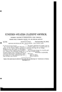 Morgantown Needle Etch Design Patent D 45755-2