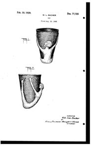 McKee Bottoms Up Cup Design Patent D 77725-1