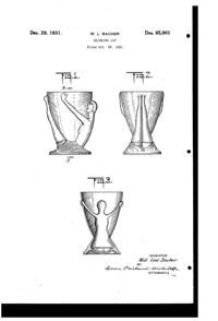 McKee Bottoms Up Tumbler Design Patent D 85901-1