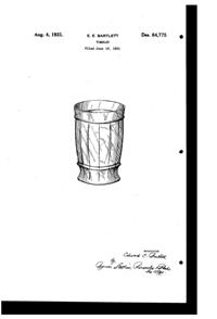 Bartlett Collins Tumbler Design Patent D 84775-1