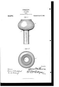 Consolidated Lamp Chimney Design Patent D 49270-1