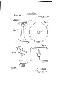 Jeannette Display Stand Patent 1438805-2