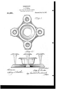 Jeannette Epergne Design Patent D 51081-1