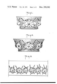 Anchor Hocking Rain Flower Bowl Design Patent D250382-2