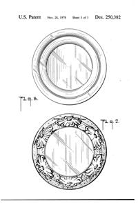 Anchor Hocking Rain Flower Bowl Design Patent D250382-4
