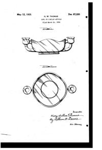 Diamond Candlestick Bowl Design Patent D 67320-1