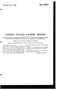Potomac Goblet Design Patent D 75673-2