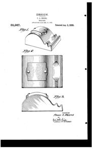 Weeks Inkstand Design Patent D 55967-1