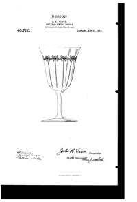 Venon Goblet Design Patent D 40710-1