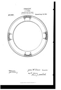 Venon Plate Design Patent D 47767-1