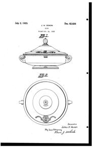 Venon Covered Casserole Design Patent D 62626-1