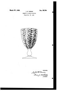 Venon Goblet Design Patent D 69784-1