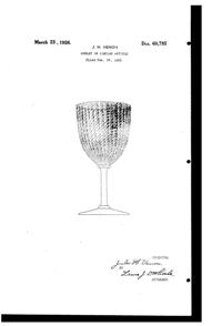 Venon Goblet Design Patent D 69785-1