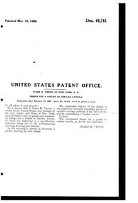Venon Goblet Design Patent D 69785-2