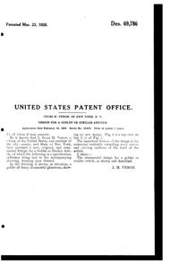 Venon Goblet Design Patent D 69786-2