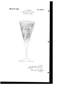Venon Goblet Design Patent D 69810-1