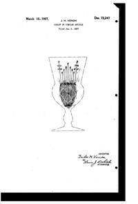 Venon Goblet Design Patent D 72247-1