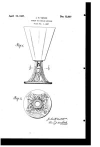 Venon Goblet Design Patent D 72507-1
