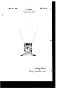 Venon Goblet Design Patent D 72918-1