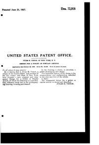 Venon Goblet Design Patent D 72918-2