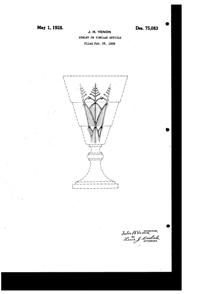 Venon Goblet Design Patent D 75083-1