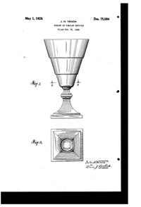 Venon Goblet Design Patent D 75084-1